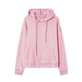 thumbnail image 5 of Dwralegc Women's Tracksuits 2 Piece Set Solid Color Relaxed Fit Pullover Hoodies Jogging Athletic Pants Set Sweat Fall Winter Suit with Pockets Pink M, 5 of 5