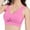 Pink, variant on AWZXDE Womens Sports Bras Wireless Seamless Hollow Mesh Breathable Thin Plus Size Yoga Workout Bra