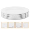 thumbnail image 2 of 6 Pcs Assiettes en Mélamine Rondes Assiettes à Dessert Assiettes de Service Alimentaires Multifonctionnelles, 2 of 8