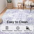 thumbnail image 4 of DUKINO Washable Area Rug 5x7, Boho Low-Pile Rugs for Living Room, Non Slip Rubber Backing Girls Rugs, Soft Vintage Nursery Rug fo, 4 of 9