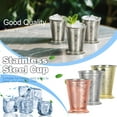 thumbnail image 3 of Mint Julep Cups, Classic Stainless Steel Glasses For Party Bar Home Restaurant, 12 Oz Metal Cocktail Glasses For Beer Juice Beverage, Polished Beaded Decoration, 347 Ml Capacity,, 3 of 3