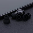 thumbnail image 5 of Reemplazo de auriculares de silicona para auriculares internos de 6 piezas para KZ LZ A4 DZ9 (negro), 5 of 5