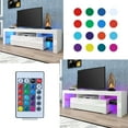 thumbnail image 6 of Modern TV Cabinet for 70 Inch TV, Large Television Stand with 16 Color LED Light, Console TV Cabinet with 2 Drawers, TV Cabinet for Living Room, Bedroom, 6 of 11
