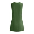 thumbnail image 5 of 2025 Summer Dress for Women Casual Sleeveless Beach Tshirt Sundress Slim V Neck Tank Dress for Work Office, 5 of 6