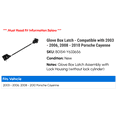 thumbnail image 2 of Glove Box Latch - Compatible with 2003 - 2006, 2008 - 2010 Porsche Cayenne 2004 2005 2009, 2 of 2