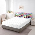 thumbnail image 4 of YST 7Pcs Bedding Comforter Set Kawaii Cute Panda Cartoon Pattern Bed in a Bag, King Size, 4 of 5