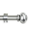 thumbnail image 3 of Central Design Products Steel 0.63" Modern Single Curtain Rod, Silver, 3 of 3