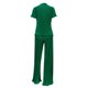 thumbnail image 3 of Txlixc Traje de mujer, camiseta de cuello alto de manga corta con traje de pantalones de piernas anchas Txlixc moda, 3 of 4