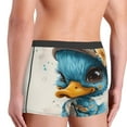thumbnail image 4 of Rateoe Cute Sunflower Blue Duck Mens Boxer Briefs Poly Spandex Performance Boxer Briefs Underwear Hem Boxer Briefs - Small, 4 of 8