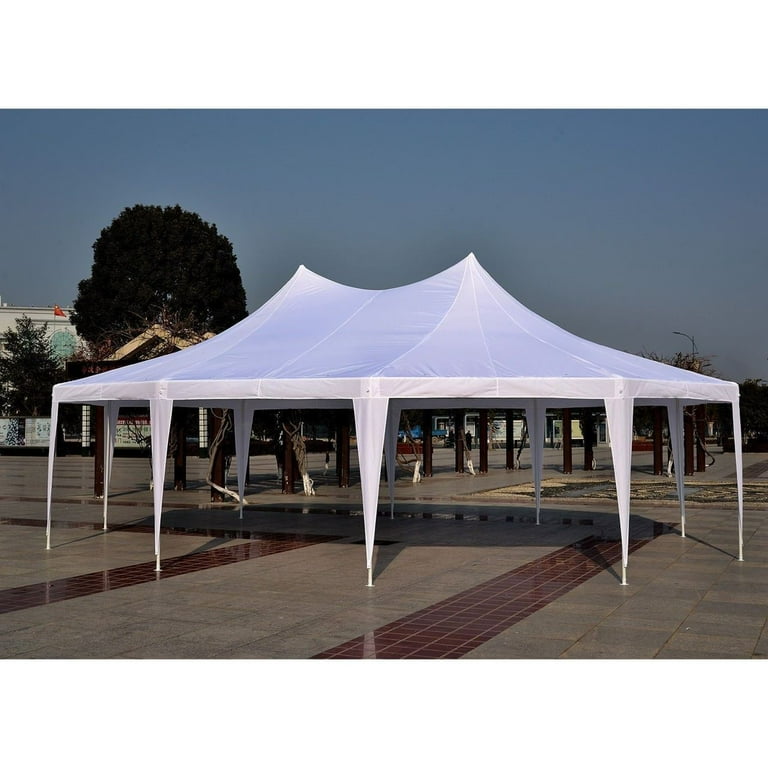 Outsunny 29 x 20 Large 10 Wall Event Wedding Reception Gazebo Canopy Tent White