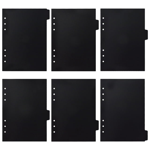 SHISUYAN 6Pcs Household Notebook Dividers Professional Tab Dividers Convenient Binder Tabs Book Accessory