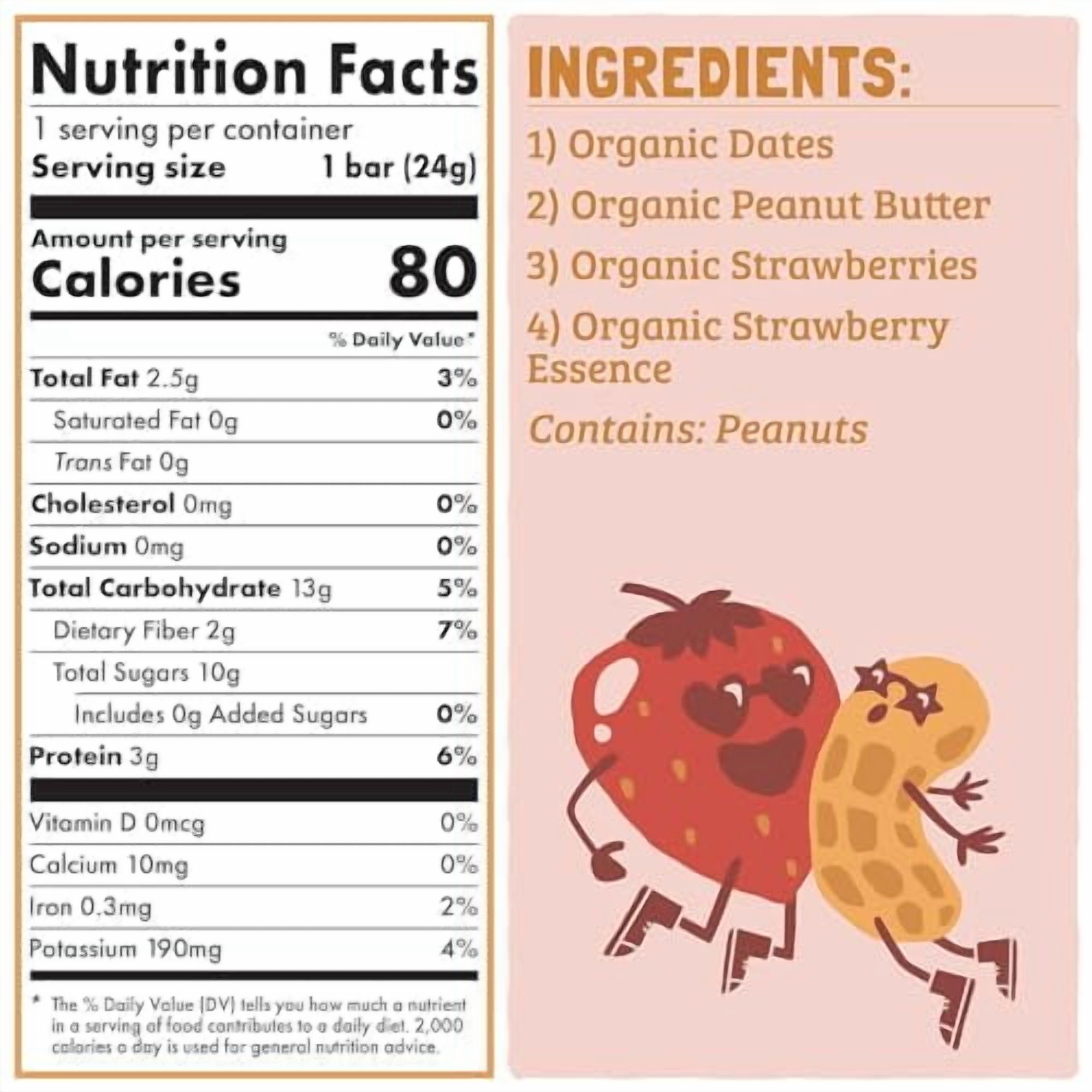 Skout Organic Peanut Butter & Jelly Kids Snack Bars (18 Pack) | Organic Snacks for Kids | No Refined Sugar | Vegan | Gluten, Dairy & Seed Oil Free