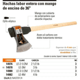 thumbnail image 2 of Hacha Truper Labor Ent. 3 Lb Madera 36' LE-3M, 2 of 2