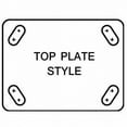 thumbnail image 2 of Manufacturer Varies Plate Caster,Rigid,Polyurethane,7 1/2"H 4DE81, 2 of 2