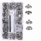 thumbnail image 1 of 50 Set Leather Snap Fasteners Kit 15mm Metal Button Snaps Press Studs With 3setter Tools Leather Snaps For Clothes Jackets, 1 of 5