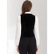 thumbnail image 3 of Chaleco Retro de Terciopelo Allegra K Cuello En V Sin Mangas Racerback Steampunk Negro S, 3 of 6