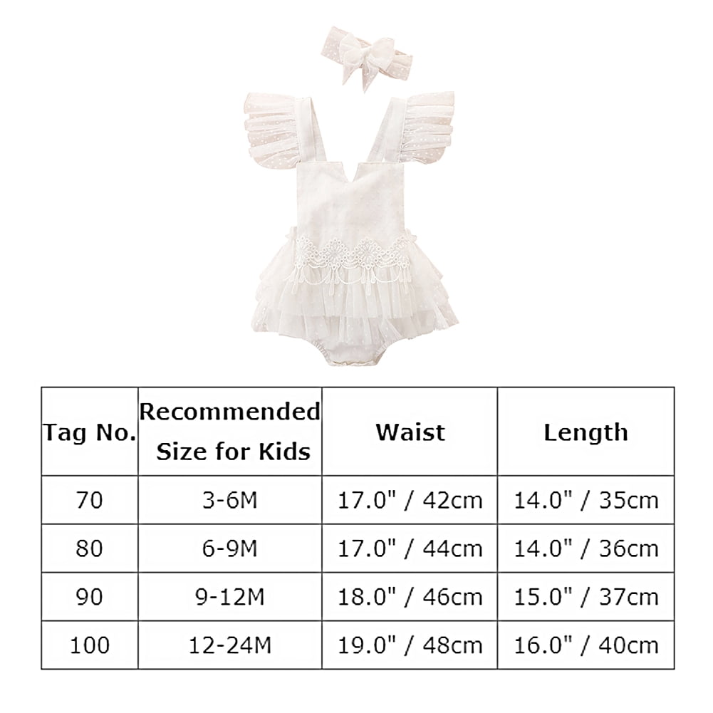 IBTOM CASTLE Baby Girls Lace Bodysuit Boho Clothes 1st Birthday Cake Smash Outfit Newborn Photography Outfits Summer Sunsuit 12-24 Months Beige White