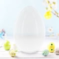 thumbnail image 2 of Giant Extra Large White Plastic Easter Egg Two Tones 12 Inches, 2 of 3