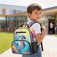 thumbnail image 3 of Pzuqiu Cute Dolphin Toddler Backpack for Boys Girls 3-6, 13.5 Inch Water Resistant Preschool Bag Breathable Padded Strap Lightweight Kids Bookbag for Kindergarten Daycare, 3 of 7