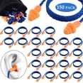 thumbnail image 1 of Bouchons d'Oreilles Filaires en Silicone Réduisant le Bruit, Protection Auditive Souple, Bouchons d'Oreilles Réutilisables en Caoutchouc pour Dormir, Nager, Ronfler, Sports (150), 1 of 6