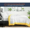 thumbnail image 2 of SGI Microfiber Comforter Set SuperKing P Plus Size Golden Two Tone Style 3 PC, 2 of 5