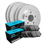 R1 Concepts Front Rear Brakes and Rotors Kit |Front Rear Brake Pads| Brake Rotors and Pads| Ceramic Brake Pads and Rotors WFWN2-45029