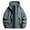 #065-Gray, variant on Donemore Unisex Solid Color Windbreaker Jacket - Waterproof Outdoor Zippered Pockets with Drawstring Long Sleeve Hooded Design for Casual Wear