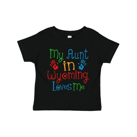 

Inktastic My Aunt in Wyoming Loves Me Gift Toddler Boy or Toddler Girl T-Shirt