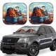 thumbnail image 1 of Fotbe Colorful Travel Luggage Gear Juego de 2 Piezas de Parasoles para Parabrisas | Bloqueador Solar para Auto | Accesorios Plegables para Protección Solar Interior-Large, 1 of 6