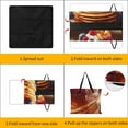 thumbnail image 3 of Tropical Fruits with Exotic Flavors Picnic Blanket Waterproof Outdoor Beach Blanket Hand-held Pad Suitable for Travel, Camping, Beach, Family Gatherings, 3 of 7