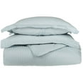 thumbnail image 1 of 650-Thread Count 100% Egyptian Cotton Mediumweight Stripes Duvet Cover Set Light Blue / King/Cal King, 1 of 1
