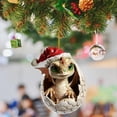 thumbnail image 1 of Nuevo Colgante Navideño Con Dinosaurio Colgante Plano Acrílico Retro Con Huevo De Dinosaurio Adorno Para Árbol De Navidad Decoración Para Fiestas De Navidad Y Año Nuevo, 1 of 2