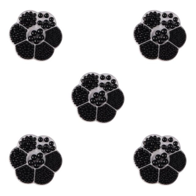 Baohd 1/2/3/5 1150pack/lot Bead Accessories Easy To Thread Wide Application Not Easy To Fade black 5PCS
