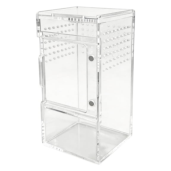 SHENERDA Spider Terrarium Clear Acrylic Reptiles Box with Vent Hole and Sliding Lid Spider Cage for Turtle Tortoise Snake Gecko Crab Frog first-rate