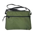 thumbnail image 4 of Bolso de hombro para hombre, cartera con cierre de cremallera, bolso de mano para playa, compras al aire libre Verde, 4 of 9