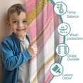 thumbnail image 3 of Blackout Kids Curtains,Pink White Gold Marble Pattern Childrens Insulated Curtains Set Of 2,Bedroom Essentials,Toddler Room Decor 42"x54", 3 of 5