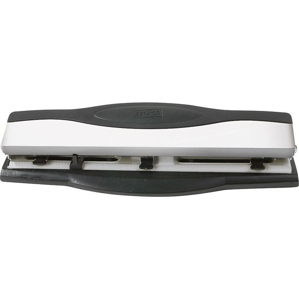 Staples 26639 Adjustable 3Hole Punch 15 Sheet Capacity 649446
