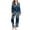 Blue, variant on Tnhcen Women's Silk Satin Pajamas Set Soft Long Sleeve Button Down 2 Piece Sleepwear Loungewear S-2XL