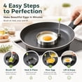 thumbnail image 4 of 6 Pack Stainless Steel Egg Molds, Egg Pancake Rings, Different Shape Silver Egg Ring Molds for Cooking and Griddle of Egg, Flapjack, and Bread and Chocolate, 4 of 7