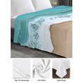 thumbnail image 5 of Full Size Flat Sheet Only, Coastal Beach Ocean Soft Brushed Microfiber Bed Sheets, Nautical Starfish Shells Conch Hotel Quality Breathable Bedding Top Sheet, Easy Care, 81"x96", 5 of 9