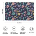 thumbnail image 3 of Pioneer Flower Floral Print Pattern Bathroom Rugs Mat, Non Slip Microfiber Bathroom Rug with Rubber Backing, Soft Mats for Bathroom Floor Tub Shower, 20"x32", 3 of 5