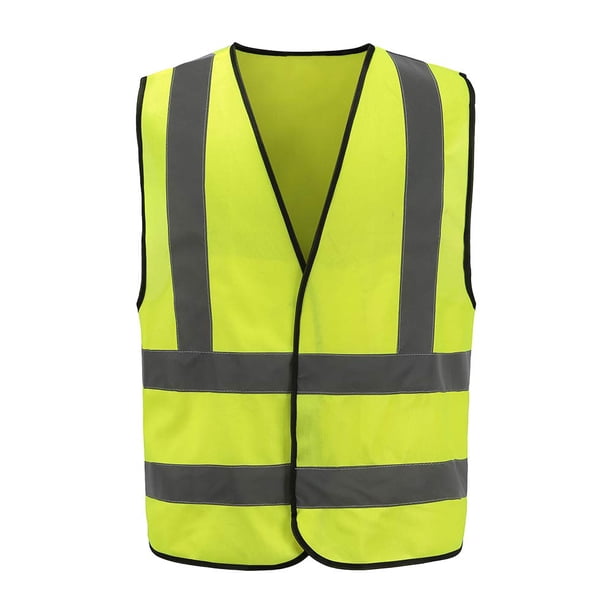 Chaleco de seguridad AYKRM 6XL-8XL amarillo reflectante de alta visibilidad