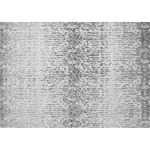 Ahgly Company Indoor Rectangle Abstract Gray Contemporary Area Rugs, 2' x 3'