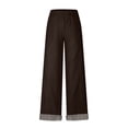 thumbnail image 6 of Bixock Summer Women Casual Pants High Waist Wide Leg Pants Drawstring Comfortable Soft Daily Wear Fashion Women Clothes, 6 of 6