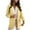 Yellow, variant on WXLWZYWL Winter Women'S Ladies Solid Turn Down Collar Jacket Long Sleeve Coat Outerwear Blazer