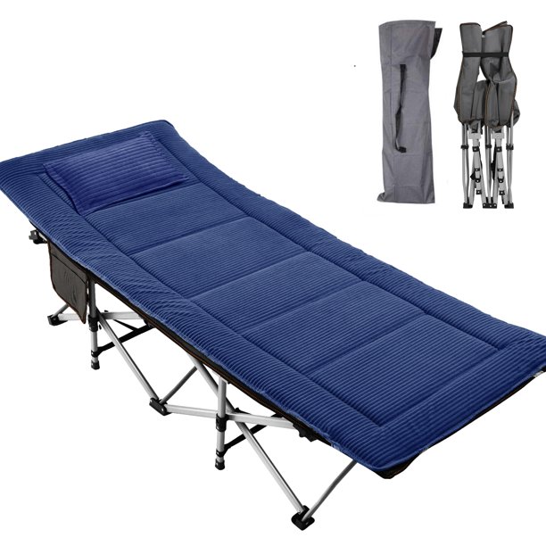 Docred Camping Cot Folding Camping Bed for Adults, Heavy Duty