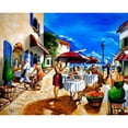 thumbnail image 3 of West, Ronald 18x15 Black Modern Framed Museum Art Print Titled - Lunch at the Harbor, 3 of 5
