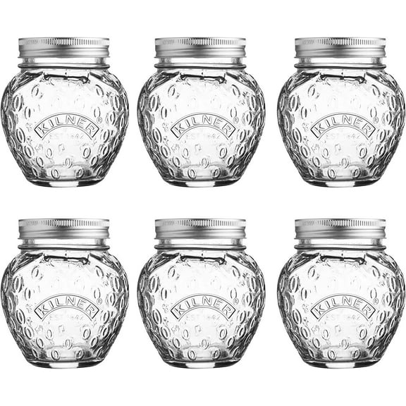 Rayware Kilner Strawberry Regular Mouth Preserve Jar 13.5 ounce 1 - Total Qty: 6 — Residential Use, Standard Application