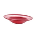 thumbnail image 4 of Plato para pasta, plato para sopa con borde, plato para sopa moderno para restaurante, ensaladera de borde ancho para fiestas, reuniones de ensaladas, rojo, 4 of 8
