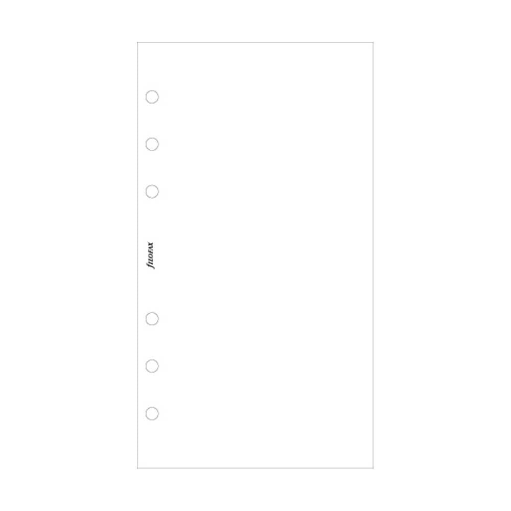 LOOOOK FILOFAX VINTAGE PERSONAL SIZE WHITE LINED NOTE PAPER 